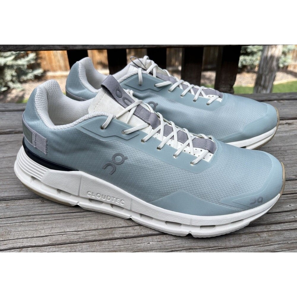 On Cloudnova Form Women’s 10 Running Shoes Mineral/Ivory - Picture 2 of 12